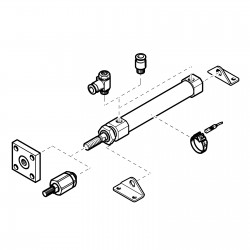 FESTO CILINDRO ISO 6432...